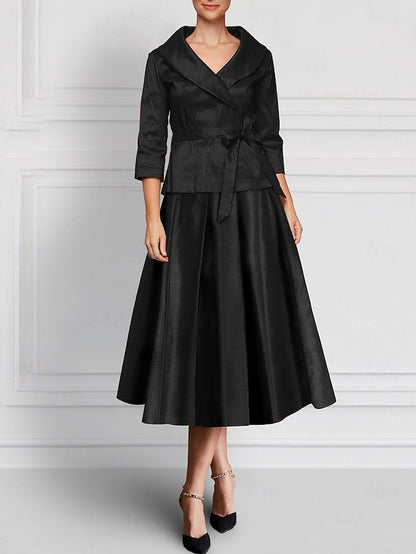 Two of Bride Piece Dress A-Line the Mother Sets Elegant