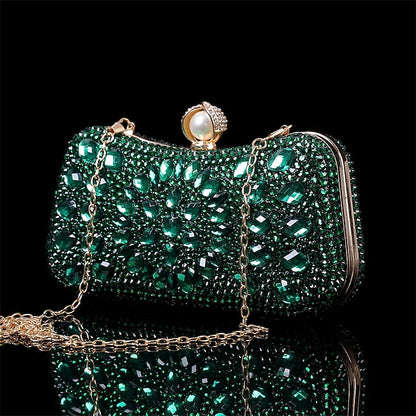 Women's Evening Luxury – Multicolor Clutch Crystal