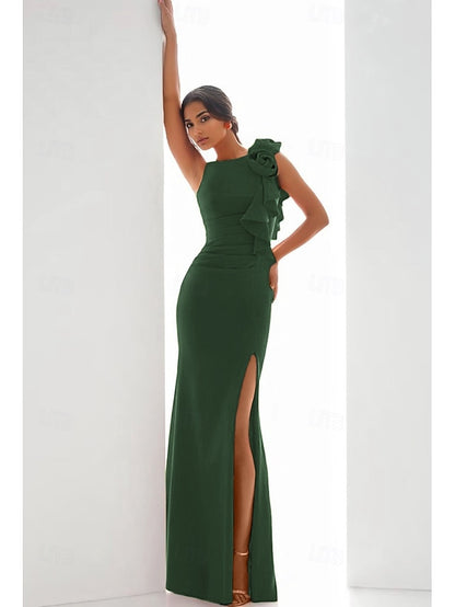 Sheath Evening Formal Dress / Wedding Gown Column Guest Elegant