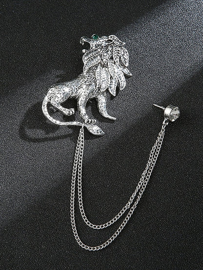 Brooch Deer Men's Lapel Pin Christmas with