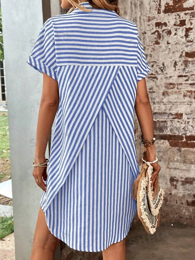 Women's Mini Dress Shirt Dress Casual Dress Stylish Casual