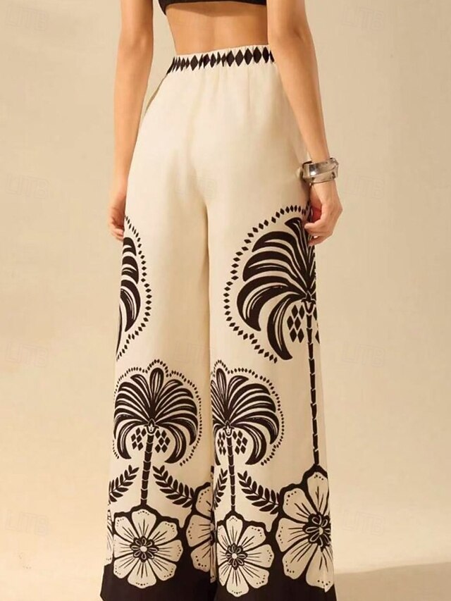 Women's Culottes Wide Leg Slacks Fashion Streetwear Full