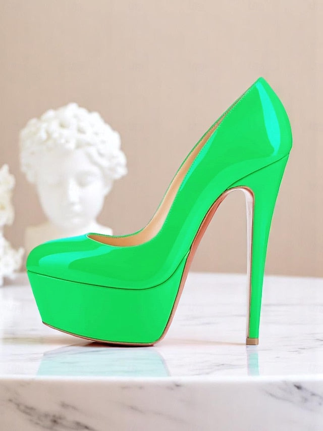 Women's Pointed-Toe Heels and Patent Black Platform with