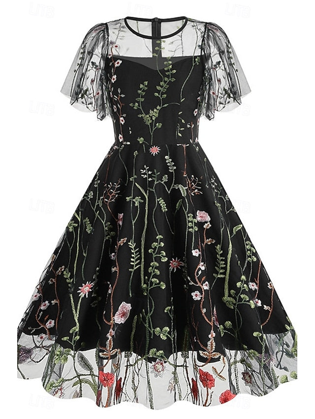 Women's Mini Dress A Line Dress Tulle Dress Elegant Party