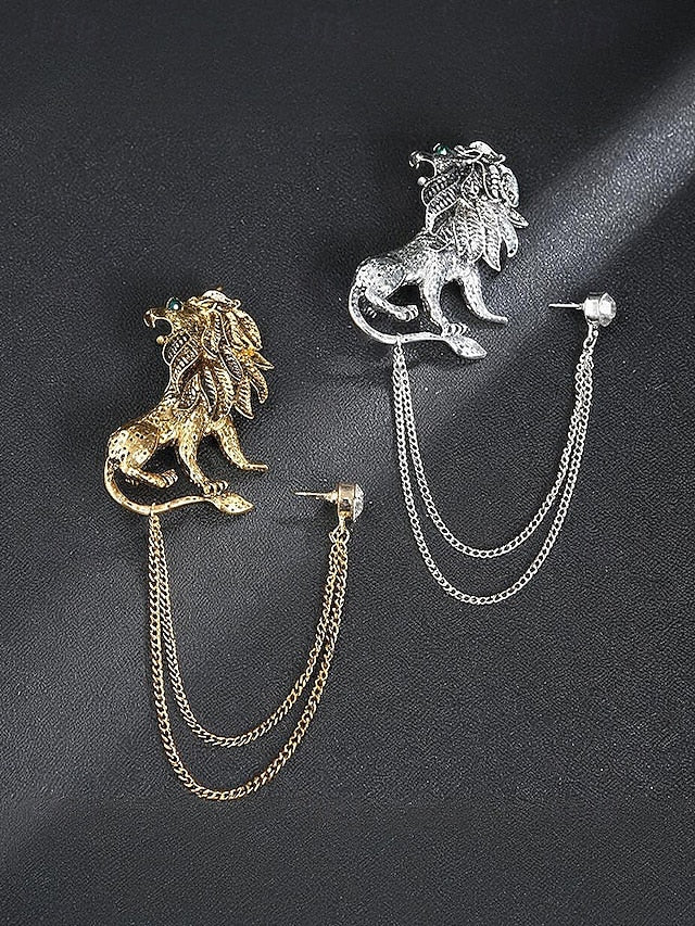 Brooch Deer Men's Lapel Pin Christmas with