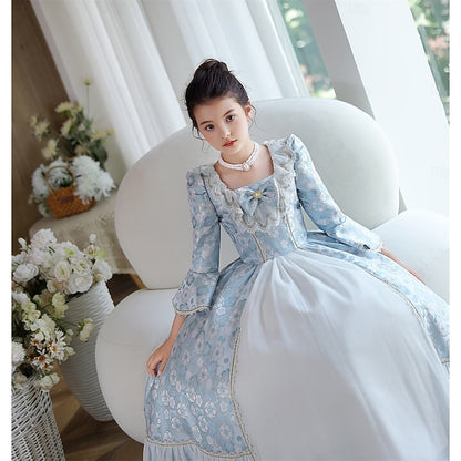 Vintage Flower Gothic Dress Masquerade Inspired Rococo Girl