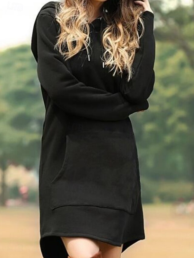 Women's Mini Dress Hoodie Dress Casual Dress Fashion Modern