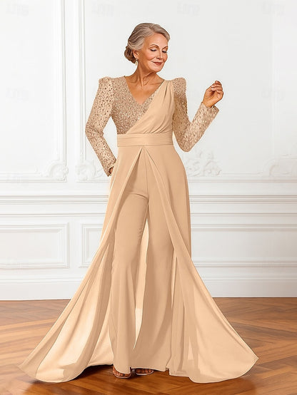 Bride Dress Shine Jumpsuits Elegant the of Sparkle Mother