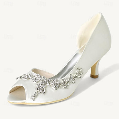 Bridal Women's Bling Shoes Wedding Sparkling