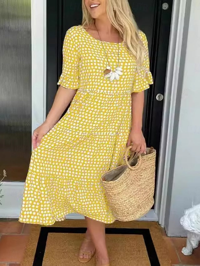 Women's Midi Dress Casual Dress Stylish Casual Vacation