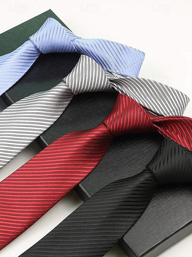 tie Men's striped satin