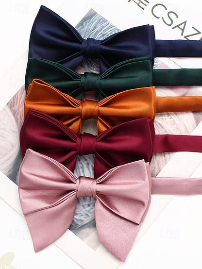 in Bow Colors Multiple Tie Satin Men's