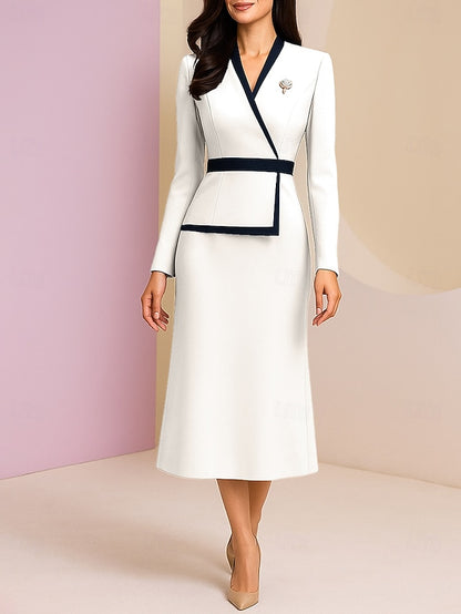 Bride / Elegant Vintage Mother the Column Sheath Dress of Formal