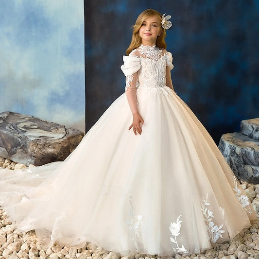 First Kids Communion Girls' Flower Dress Party Girl