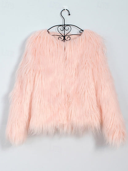Furs Fur Comfortable Leathers Women's Coat Faux Warm