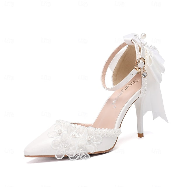 White Women's Party Wedding Shoes