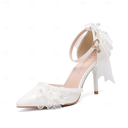 White Women's Party Wedding Shoes