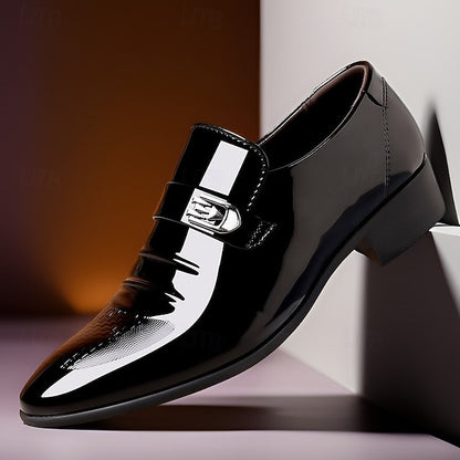 Men's Patent Shoes Slip-On Leather Classic