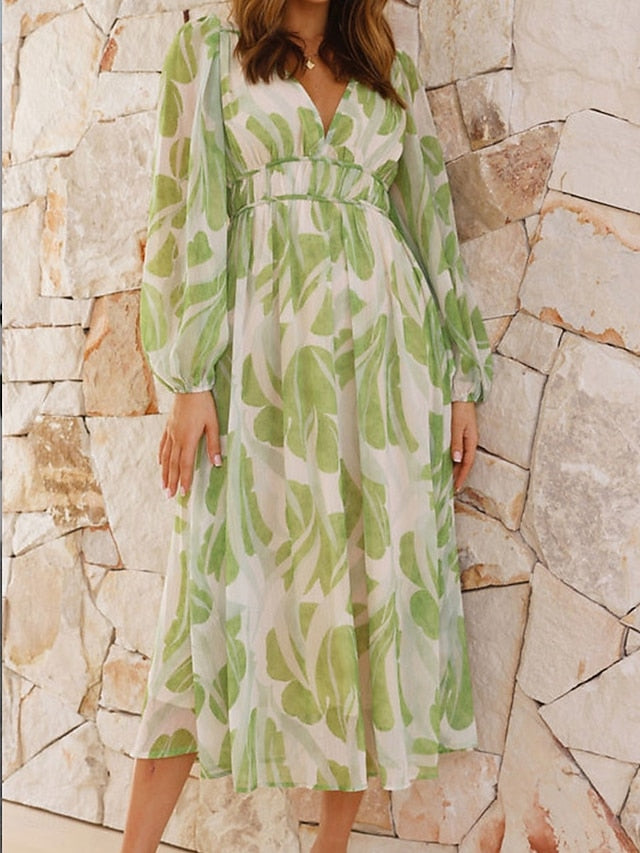 Women's Midi Dress Casual Dress Elegant Stylish Casual