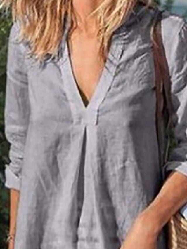 Women's Mini Dress Shift Dress Linen Casual Daily Regular