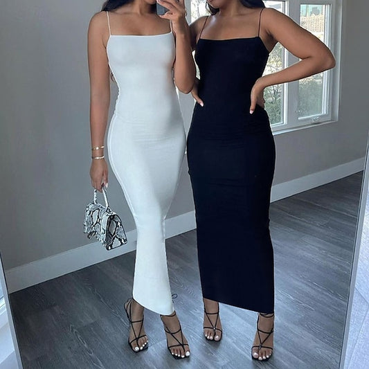 Women's Midi Dress White Dress Graduation Dress Party Dress