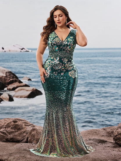 Mermaid Gown Evening / Column Trumpet Sheath