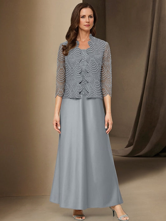 the Mother Dress A-Line of 3 Elegant Casual Piece Simple Bride