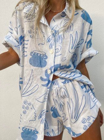 Casual Abstract Two-Piece Set CH35