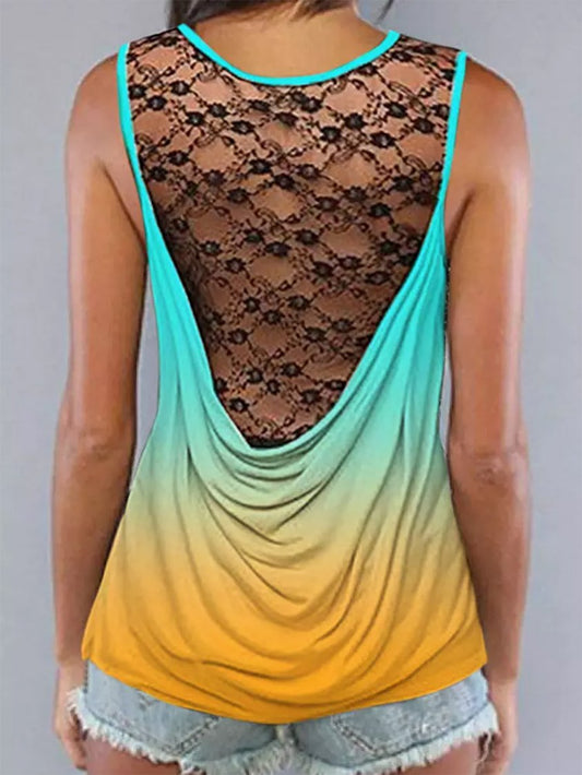 Lässiges Tanktop mit Ombré-Muster in normaler Passform cc2