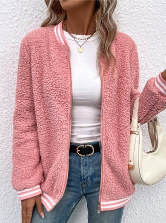 Casual Long sleeve Teddy Jacket QAG16