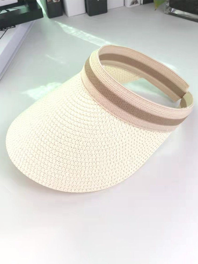 Casual Straw Empty Top Outdoor Beach Hat QAP8