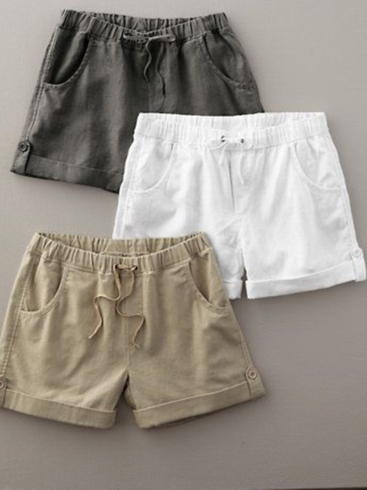 Taschen Solide Casual Shorts QK119