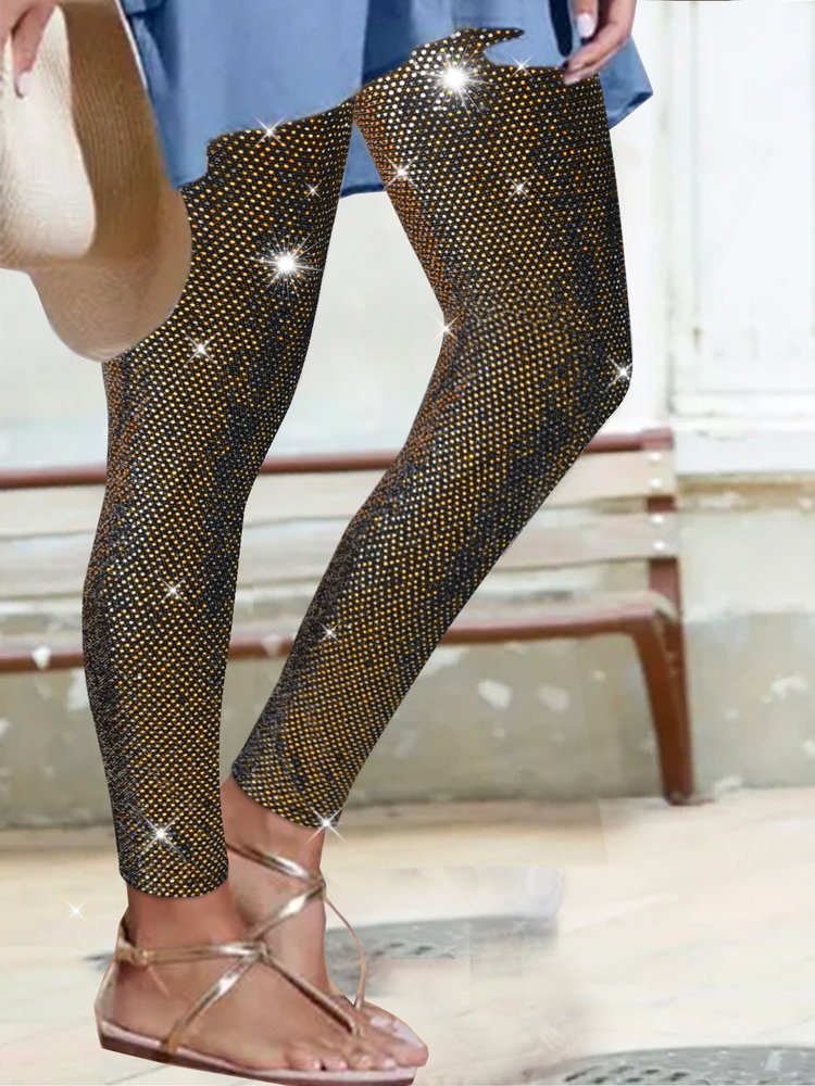 Sequin wedding party mother&#x27;s Day fit high elastic rubber Waist Pants  QS120
