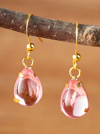 Casual Opal Moonstone Drop Earrings Everyday Versatile Jewelry QAG27