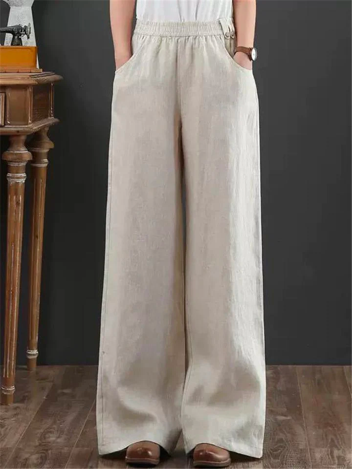 Plain Loose Casual Pants AD1039