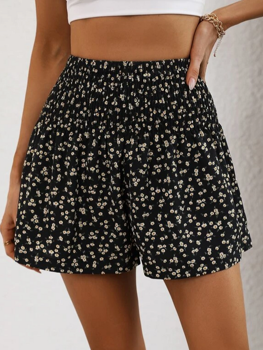 Lockere Shorts mit Blumenmuster für den Urlaub RR21