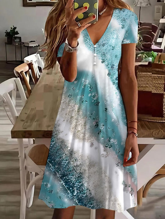 Women Maxi dress V Neck Casual Regular Fit AC10055