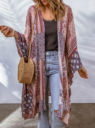 Ethnic Vacation Loose Coat AH324