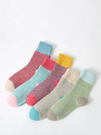 5 Pairs Women Winter Thicken Socks Ada Fashion