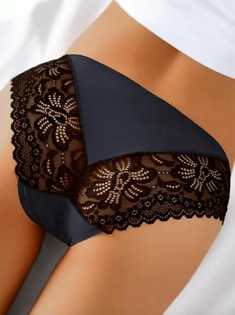 Sexy Lace Breathable Brief Plus Size AH457