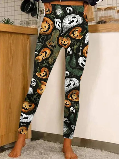 Leggings moulants décontractés pour Halloween QS95