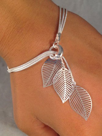 Fashion Leaf Alloy Bracelet Jewelry AH137