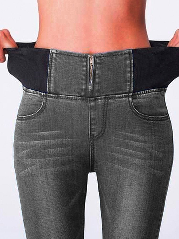 Tight Denim Plain Jeans  WD107