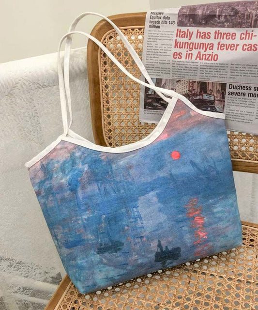 Beautiful Paitings Art Canvas Satchel Handbag LY1767