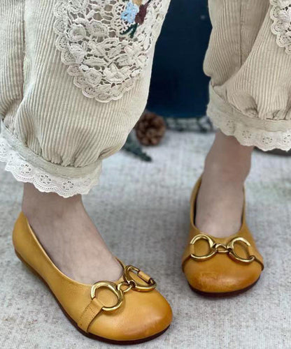 Grüne Vintage Splicing Pailletten Plattfüße Schuhe