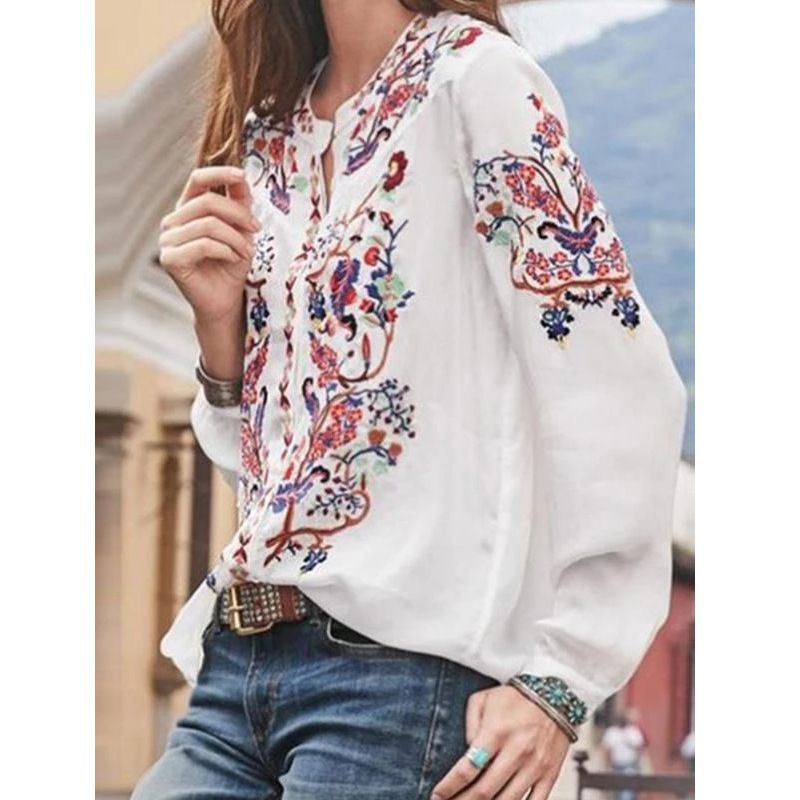 Floral Embroidered Blouse CA2