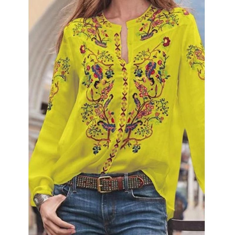 Floral Embroidered Blouse CA2