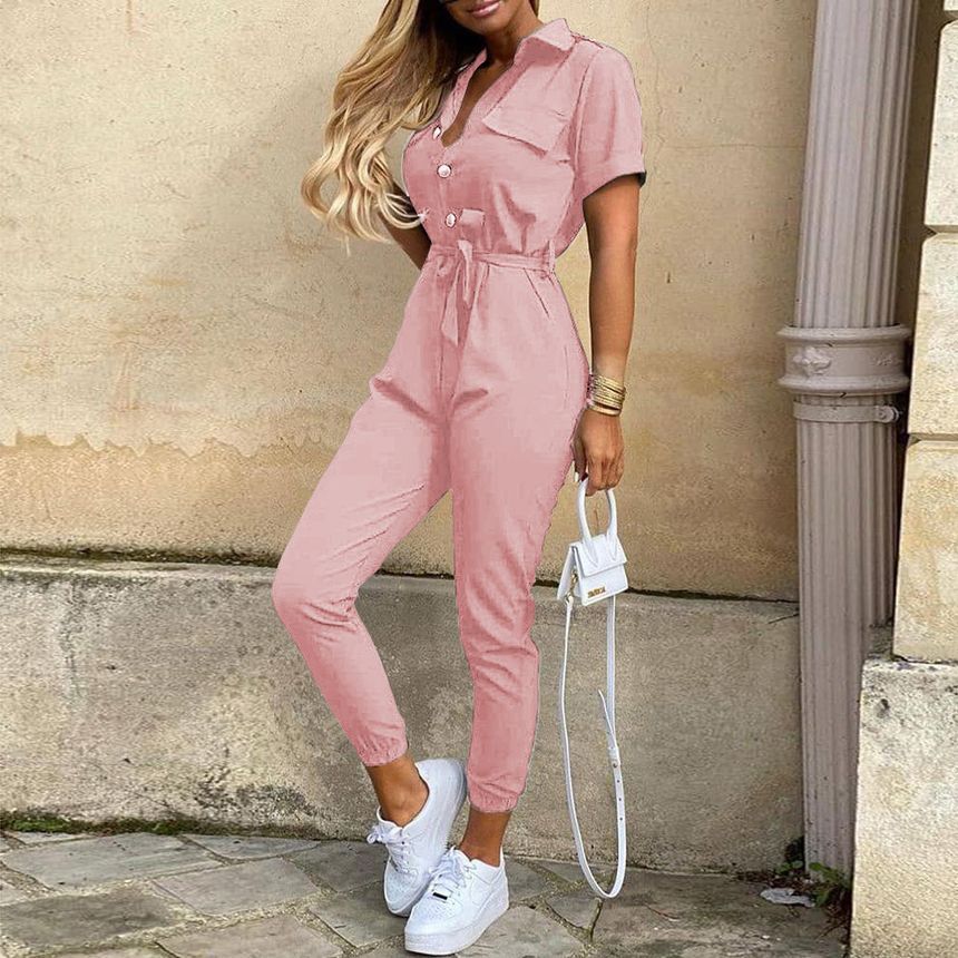 Short-Sleeve Jumpsuit CA1