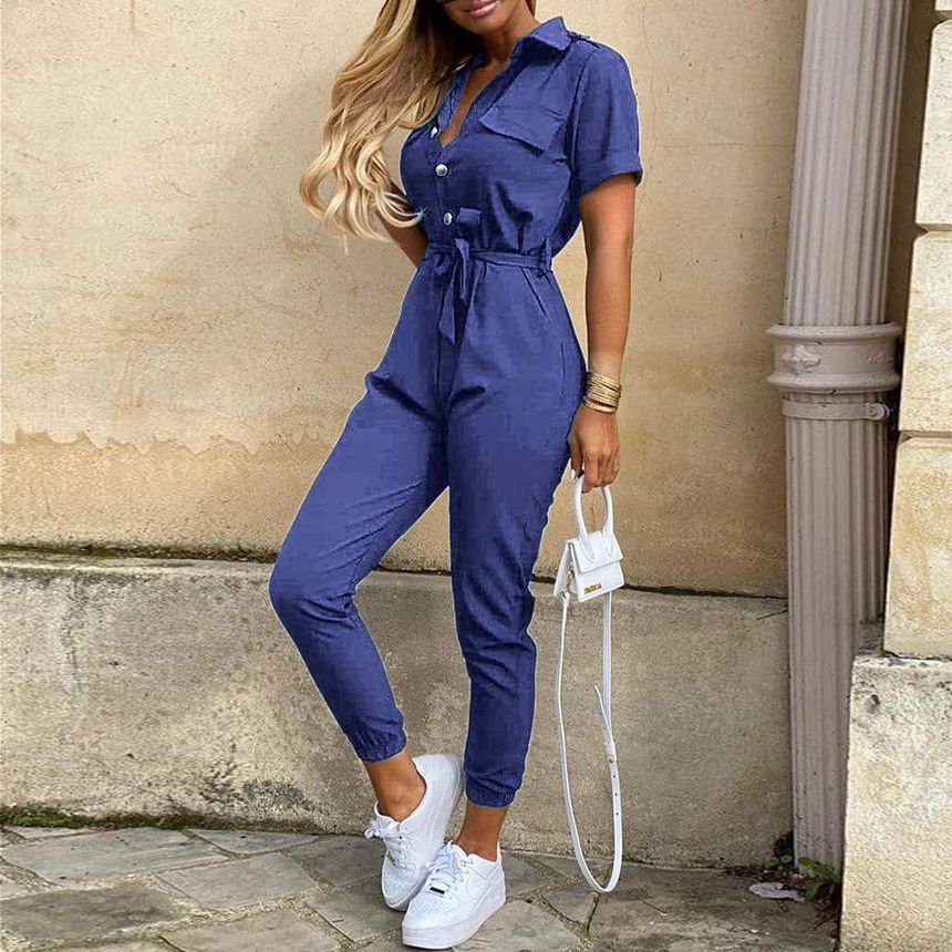 Short-Sleeve Jumpsuit CA1