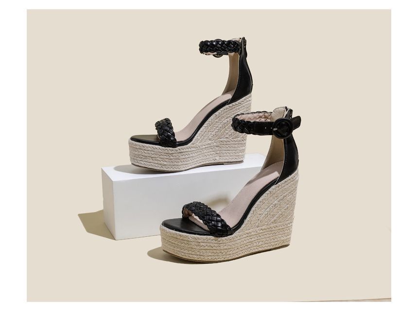 Platform Wedge-Heel Sandals AH338